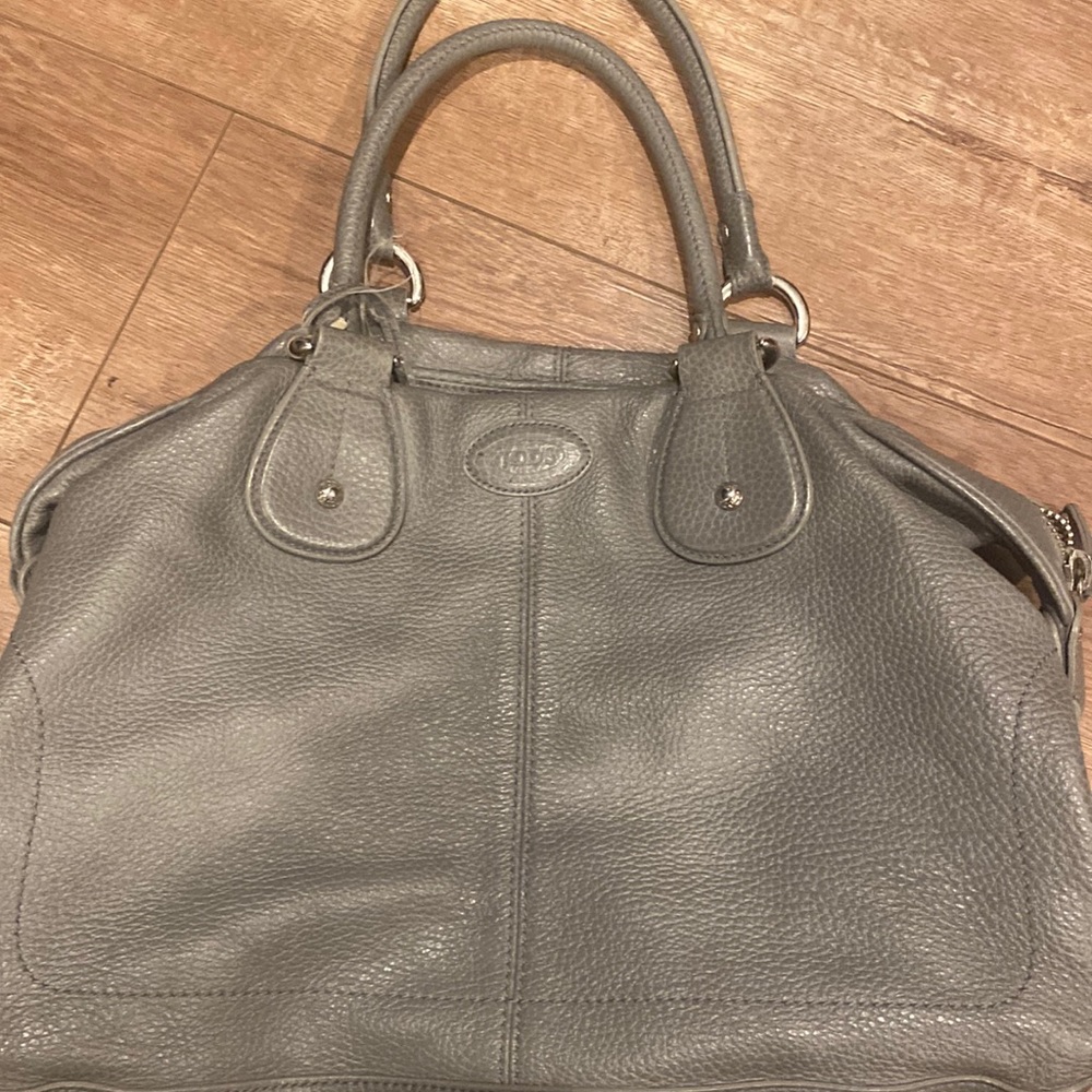 TOD'S GRAY leather bag
